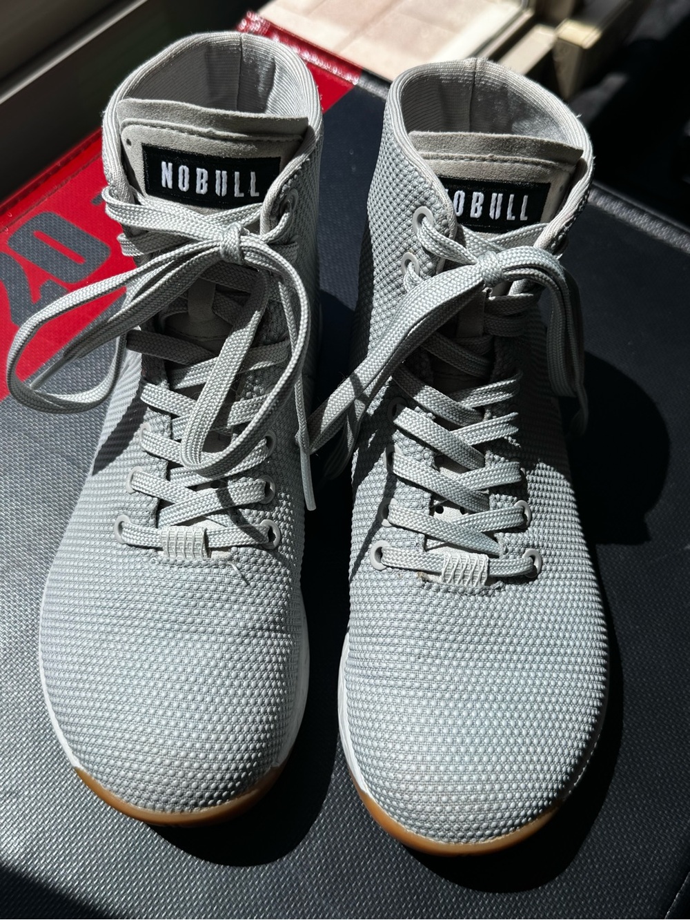 NOBULL Women’s Light Gray High-Top Athletic Shoes